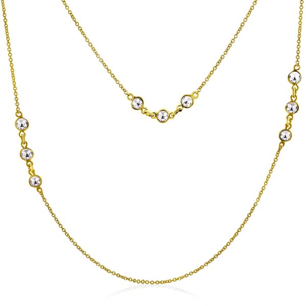 102446 fv 9e425e39 5665 42a1 a571 081a141491ea Rock Divine Dawn Collection Spring River 36 Necklace 18KT Yellow Gold 11 CTW