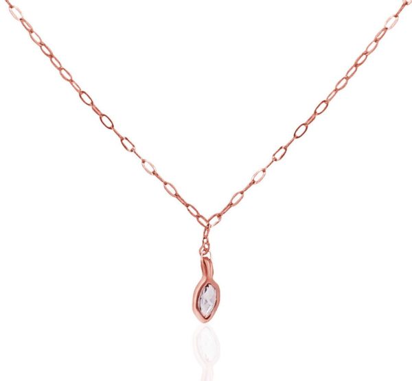 102457 fv 2f871a6c 53a6 4a49 8329 bc9336e68bc2 Rock Divine Sunrise Diamond Necklace in 18K Rose Gold F VS2 05 CTW