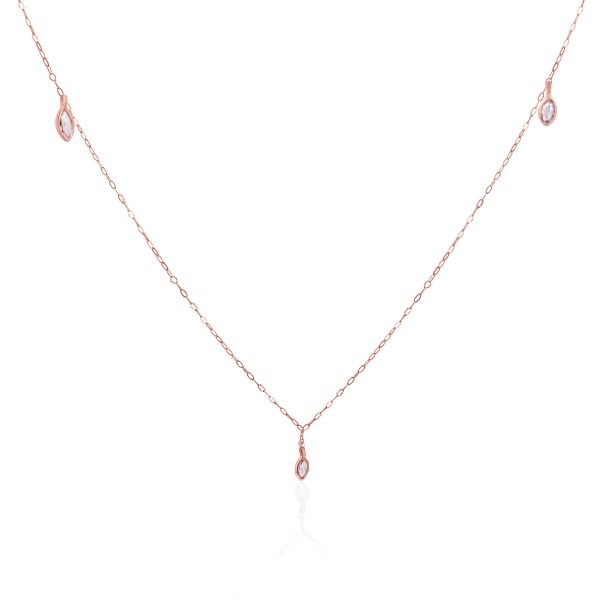 102457 pv f4a126e4 f56e 4795 b06f 7f21facf2677 Rock Divine Sunrise Diamond Necklace in 18K Rose Gold F VS2 05 CTW