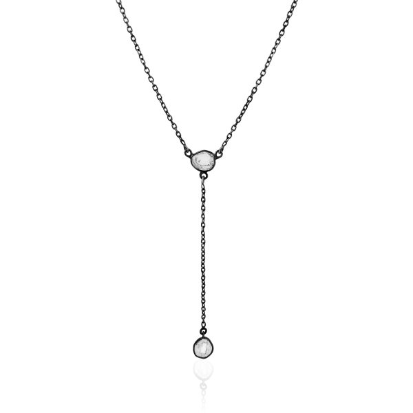 102460 fv 026d655a f99c 4d37 9b16 aca2a02db8ad Rock Divine Starlight Lariat Diamond Necklace in 18K Black Gold F VS2