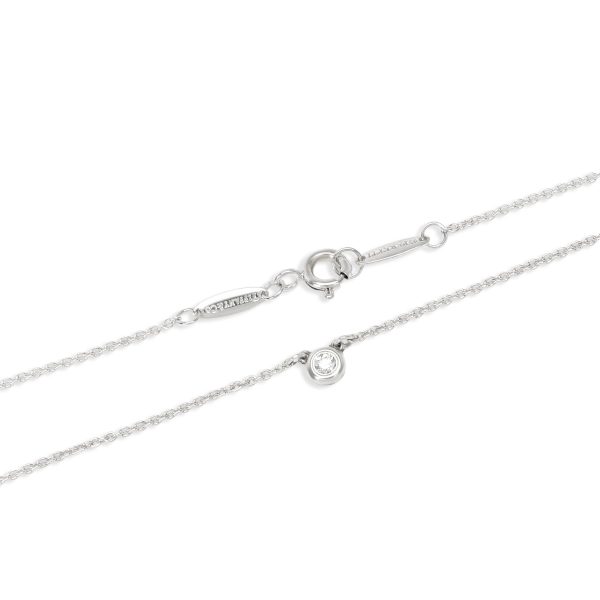 102679 clasp Tiffany Co Elsa Peretti Diamonds by the Yard Necklace in Sterling Silver