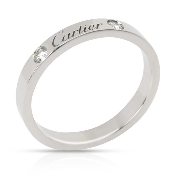 Ring Platinum Cartier C de Cartier 2 stone Diamond Band in Platinum 006 CTW