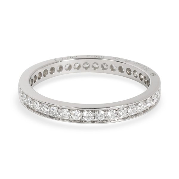 Eternity Band Platinum Cartier Diamond Eternity Band in Platinum Size 52 058 CTW