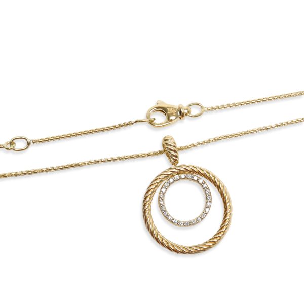 102893 clasp David Yurman Mobile Diamond Necklace in 18K Yellow Gold 012 CTW