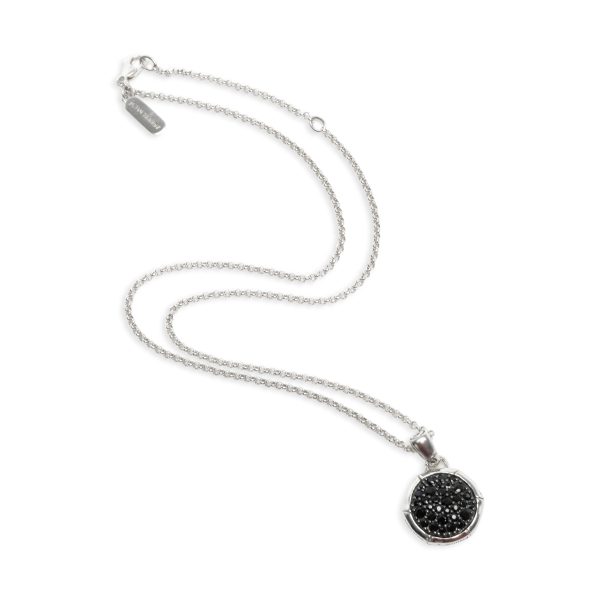 102912 pv John Hardy Bamboo Black Sapphire Necklace in Sterling Silver