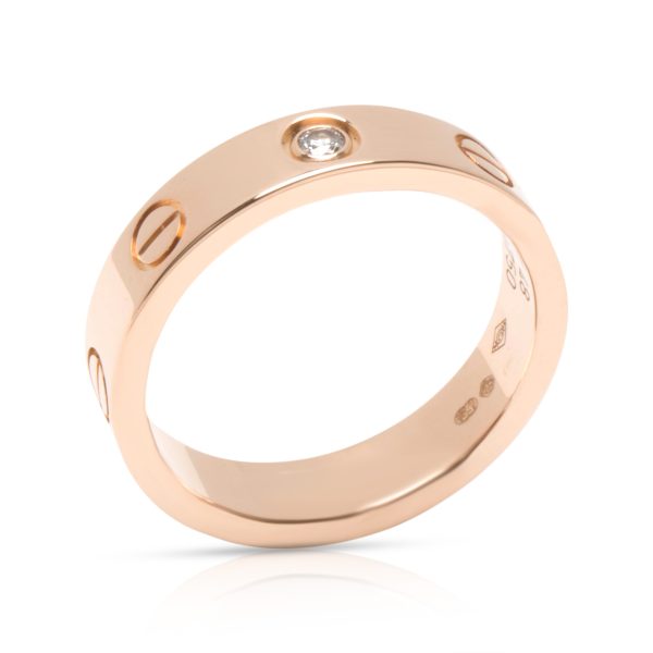 Cartier Cartier Love Diamond Wedding Band in 18KT Rose Gold 002ct Size 48