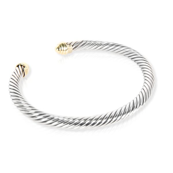 102980 bv David Yurman Cable Classics Bangle in 14K Yellow Gold Sterling Silver 5 mm