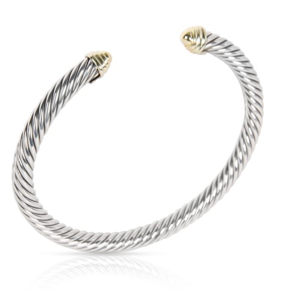 102980 pv David Yurman Cable Classics Bangle in 14K Yellow Gold Sterling Silver 5 mm