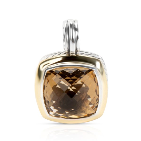 102984 fv David Yurman Citrine Pendant in 18K Yellow GoldSterling Silver Champagne