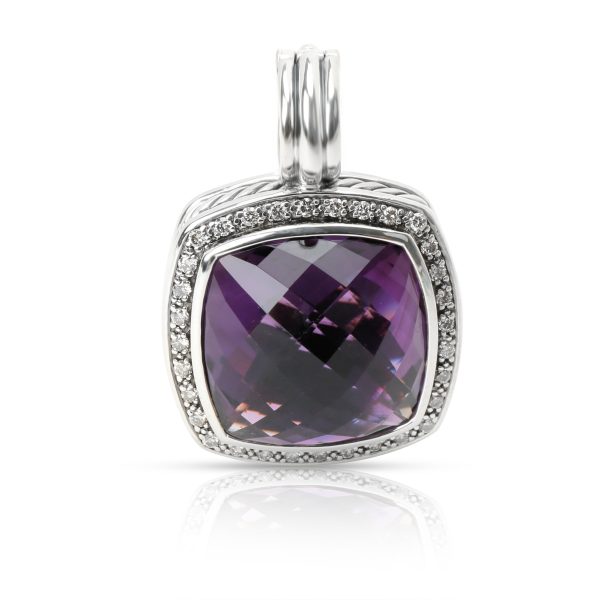 102987 fv 840deb45 c8f9 4d0a b8f8 4a57e65e1e5f David Yurman Amethyst Diamond Pendant in Sterling Silver 033 CTW