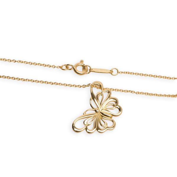 103065 clasp 5f45486c 6179 4b1b 9b2b b02d2a492307 Tiffany Co Butterfly Necklace in 18KT Yellow Gold