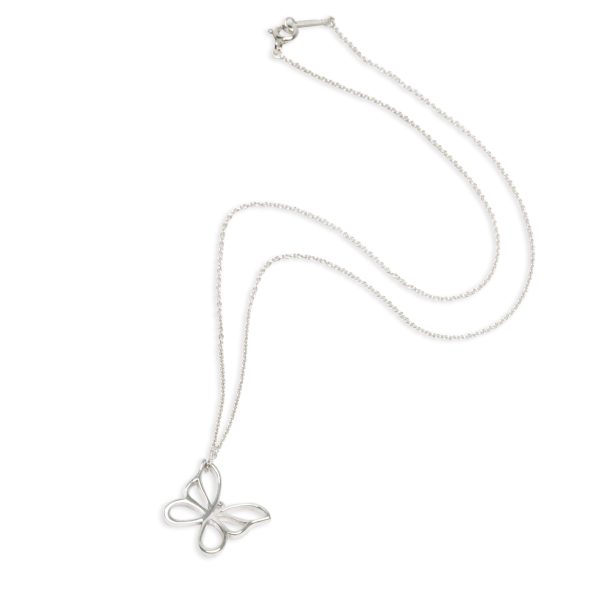 103068 pv Tiffany Co Butterfly Necklace in Sterling Silver