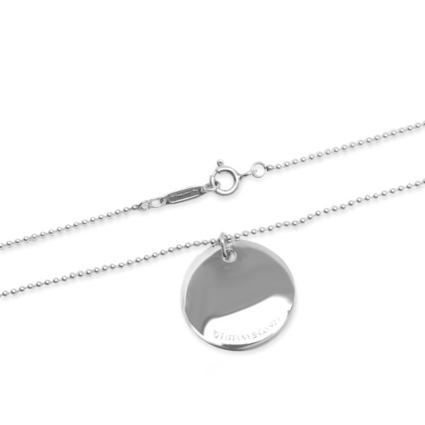 103070 clasp Tiffany Co Alphabet Disc Charm Necklace in Sterling Silver