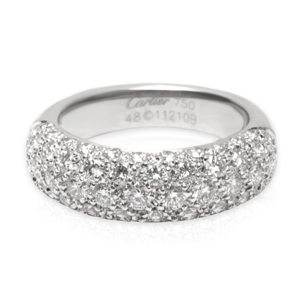 Rings Cartier Etincelle Pave Diamond Ring in 18K White Gold 133 CTW