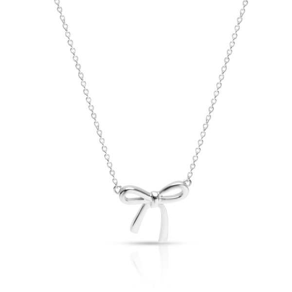 103118 fv Tiffany Co Bow Pendant in Sterling Silver