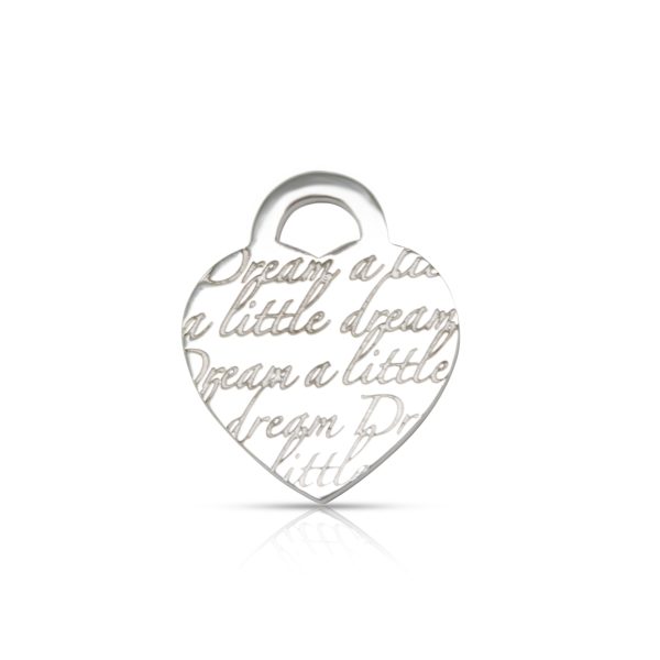 103120 fv Tiffany Co Dream a Little Heart Tag Charm in Sterling Silver