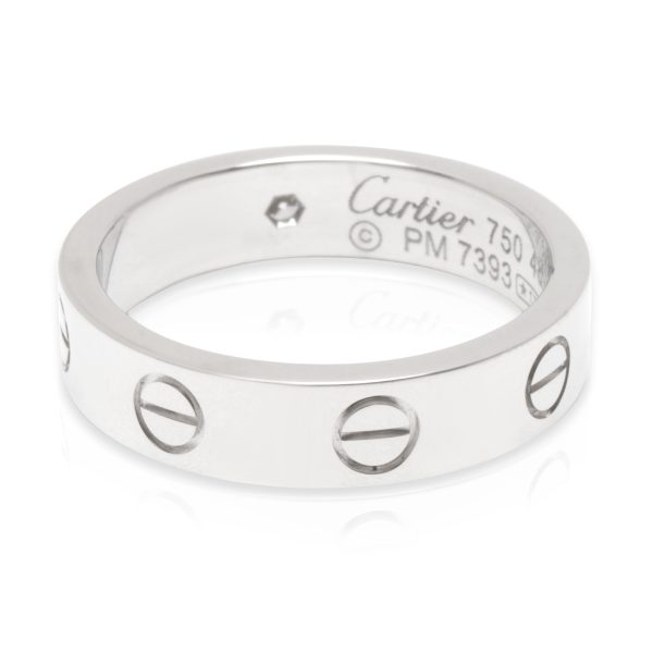 Fashion Ring White Gold Cartier Love Diamond Band in 18KT White Gold 003 CTW