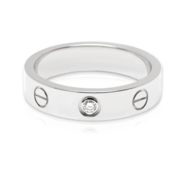 Rings Cartier Love Diamond Band in 18KT White Gold 003 CTW