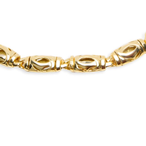 103280 clasp Cartier Vintage Double C Necklace in 18KT Yellow Gold