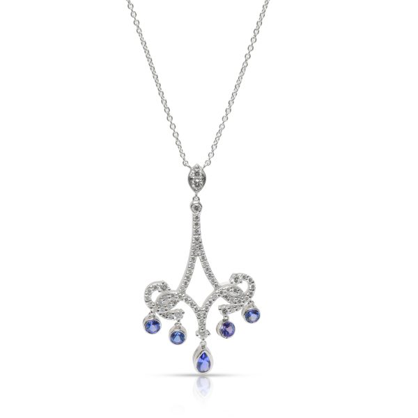 103336 fv Tiffany Co Enchant Tanzanite Diamond Necklace in Platinum 053 CTW