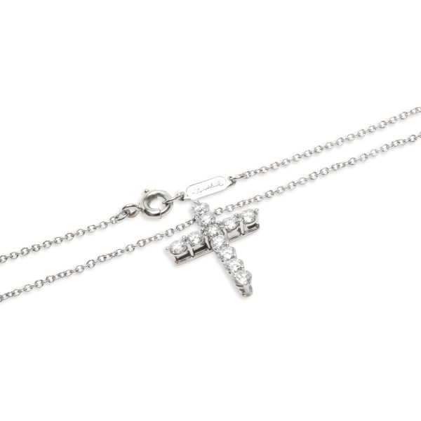 103419 clasp 22787ac2 325c 44b6 8a10 c673def98726 Tiffany Co Diamond Cross Pendant in Platinum 042 CTW