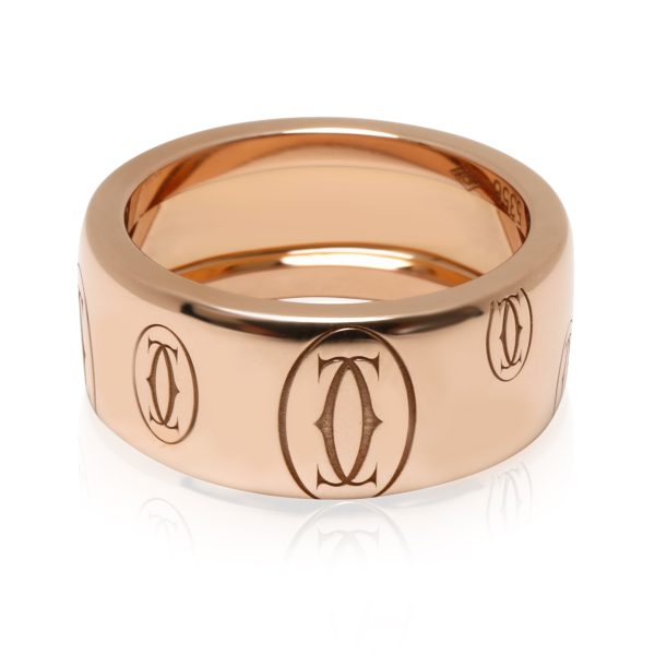 Ring Rose Gold Cartier Logo de Cartier Band in 18KT Rose Gold