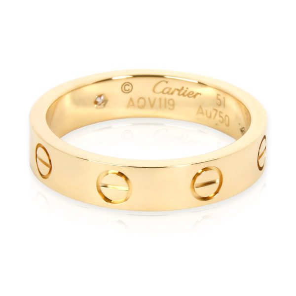 Ring Yellow Gold Cartier Love Diamond Ring in 18KT Yellow Gold 002 CTW