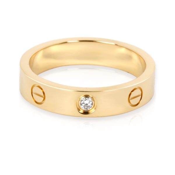 Rings Cartier Love Diamond Ring in 18KT Yellow Gold 002 CTW