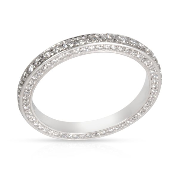 103791 pv Blue Nile Micro Pave 3 Sided Diamond Eternity Band in Platinum 070 CTW