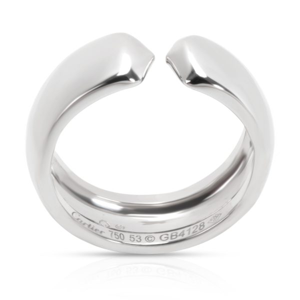 White Gold Ring Cartier C Profile Ring in 18K White Gold