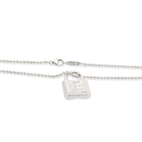 103847 clasp Tiffany Co 1837 Padlock Pendant Charm in Sterling Silver