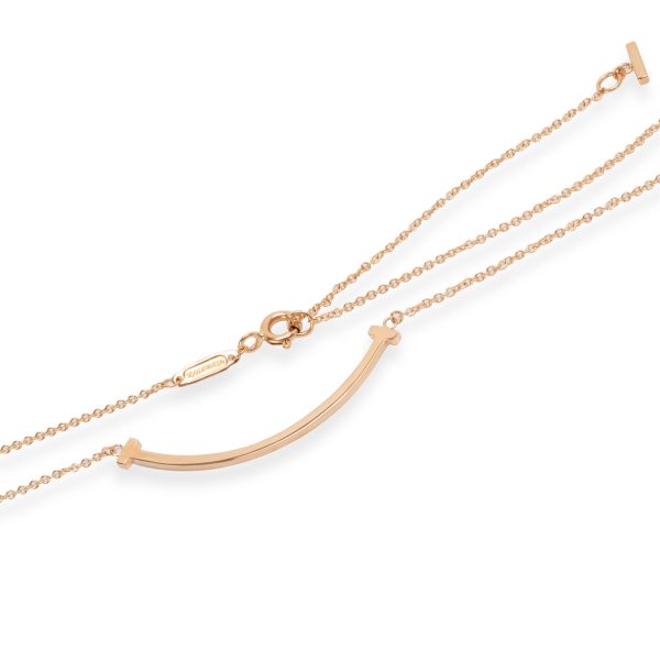 103988 clasp Tiffany Co T Smile Necklace in 18K Rose Gold