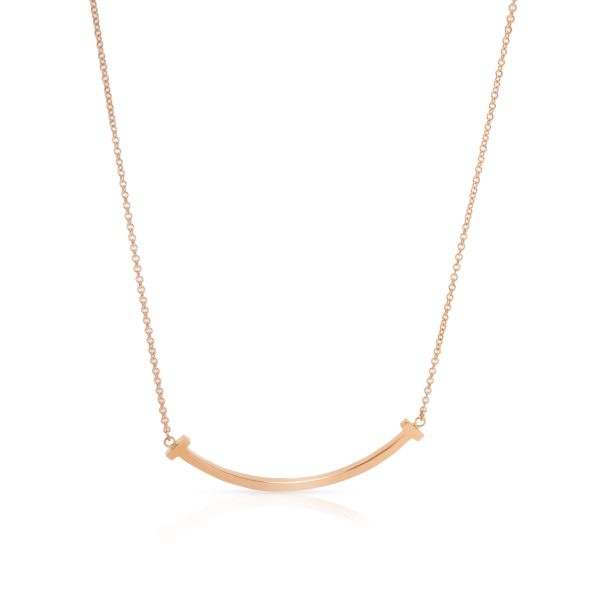 103988 fv Tiffany Co T Smile Necklace in 18K Rose Gold