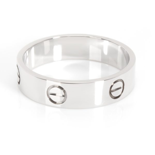 Band White Gold Cartier Love Band in 18K White Gold Size 64