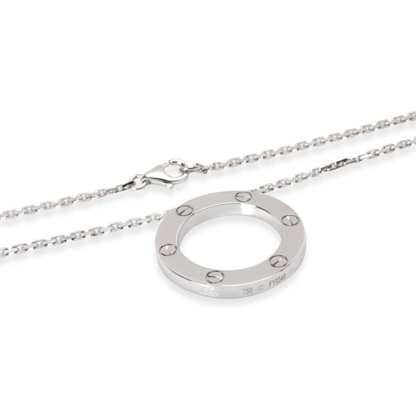 104093 clasp Cartier Love Necklace in 18K White Gold