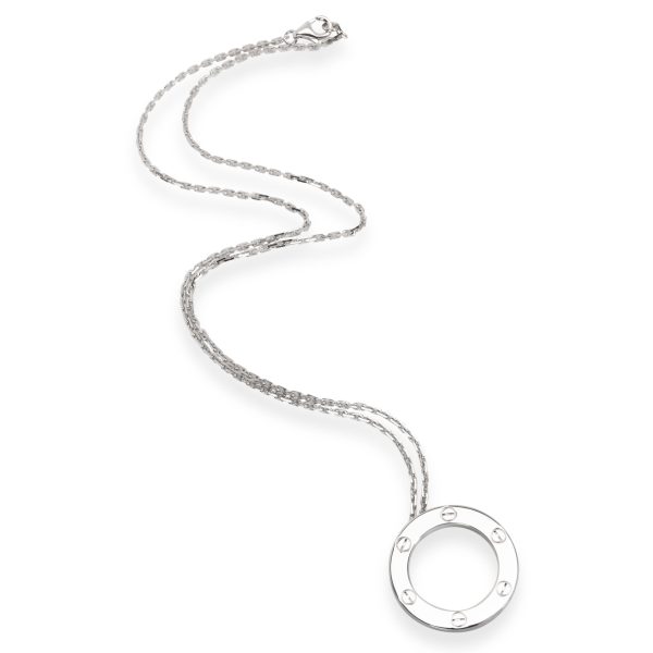 104093 pv Cartier Love Necklace in 18K White Gold