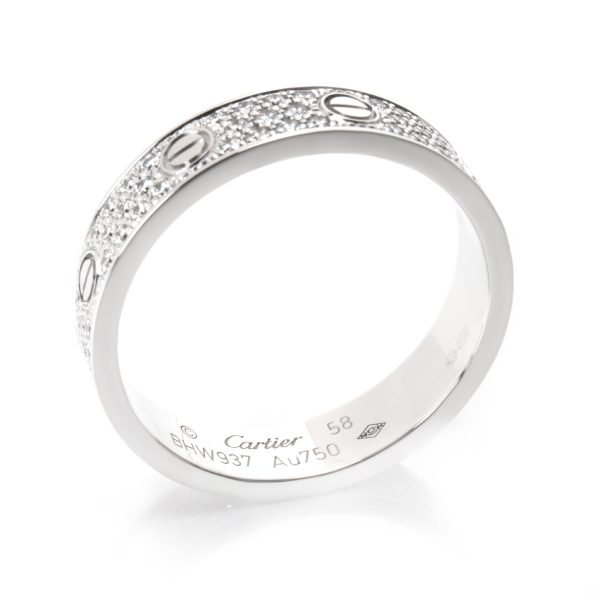 Cartier Cartier Love Pave Diamond Band in 18K White Gold 075 CTW