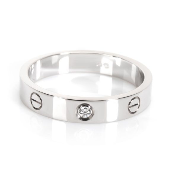 Rings Cartier Love Diamond Band in 18K White Gold 001 CTW