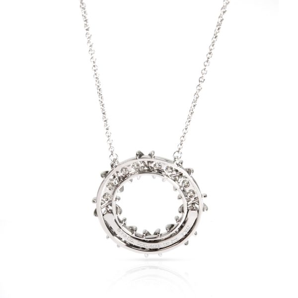 104283 bv Tiffany Co Schlumberger Diamond Circle Necklace in Platinum 057 CTW