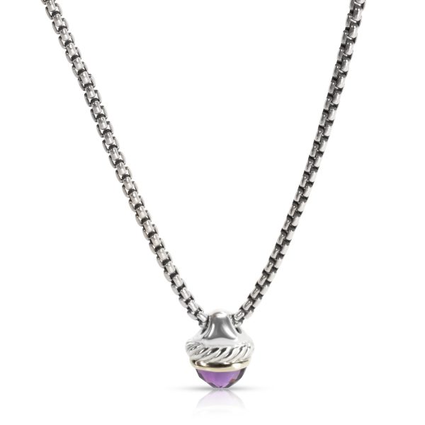 104370 fv 1448a8de 1422 42d9 b3ab ee2a1b3b3fda David Yurman Acorn Amethyst Necklace in Sterling Silver