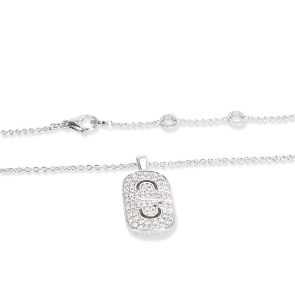 104510 bv Bulgari Parentesi Diamond Necklace in 18K White Gold 158 CTW