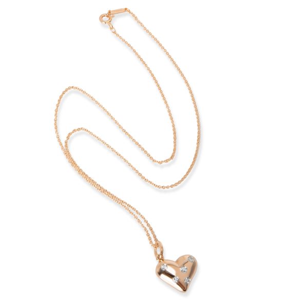 104516 pv e4b78fc8 88bb 48cc a0c9 aac030cacab0 Tiffany Co Etoile Heart Diamond Necklace in 18KT Rose Gold 015 CTW