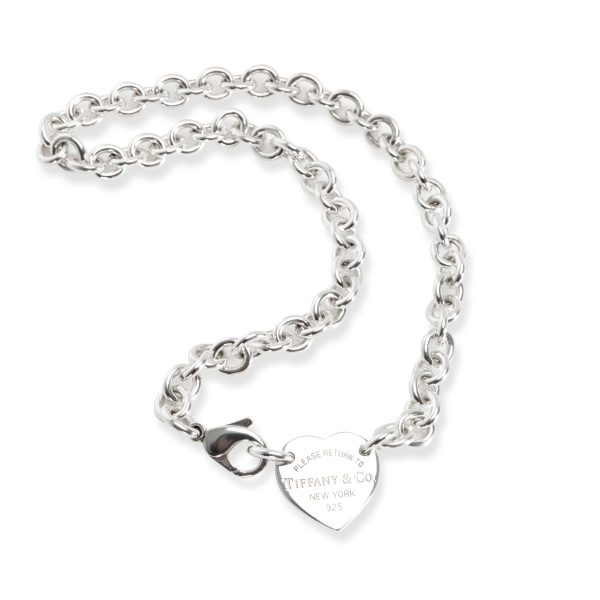 104596 pv Tiffany Co Heart Tag Choker Necklace in Sterling Silver