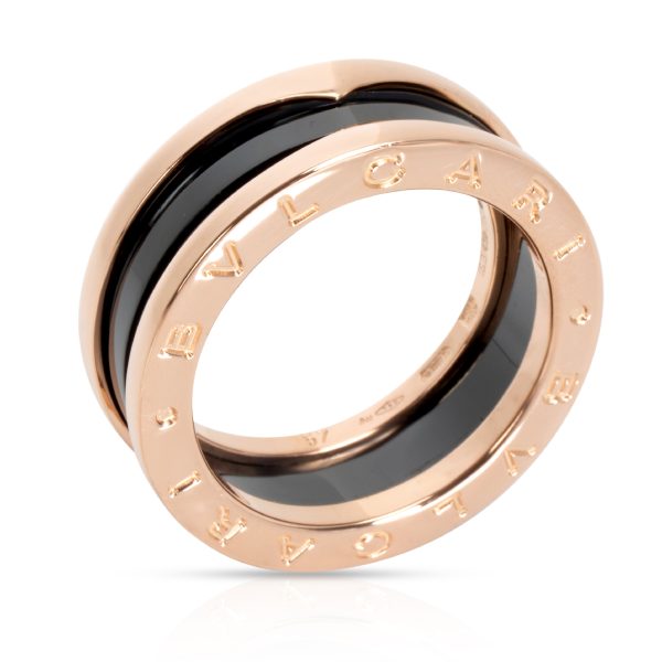 104604 pv c44ee0cb e87b 496c 8991 e7ee44cd8c7e Bulgari Bzero1 Ring with Black Enamel in 18KT Rose Gold