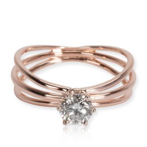 104635 fv 175be7a0 56e2 4d24 91fb b60fcb556ae3 3 Strand Diamond Engagement Ring in 18K Pink Gold H I VS2 SI1 05 CTW