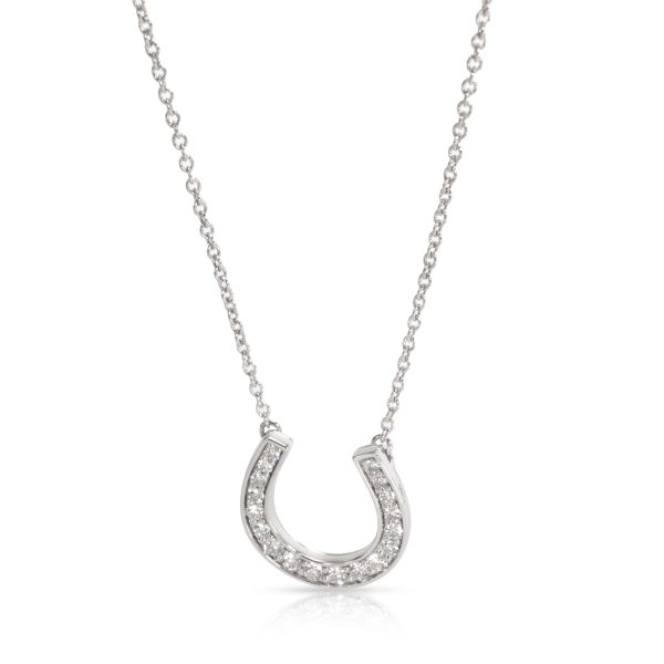 104643 fv 25465c8f 6597 4cb7 b978 e03740b842bb Tiffany Co Diamond Horseshoe Necklace in Platinum