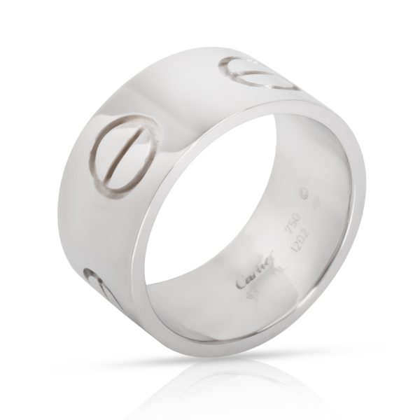 Cartier Cartier Love Ring in 18K White Gold 10mm Size 63