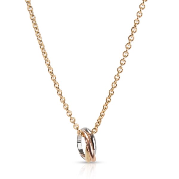 104799 fv Cartier Trinity de Cartier Vintage Necklace in 18K 3 Tone Gold