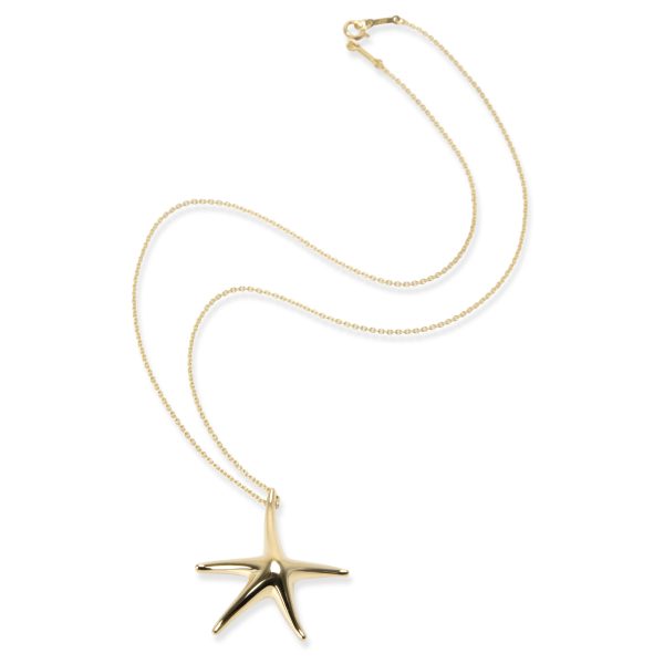 104844 pv c60f1daa eea3 4cc1 ab48 7436189545bc Tiffany Co Elsa Peretti Starfish Necklace in 18K Yellow Gold