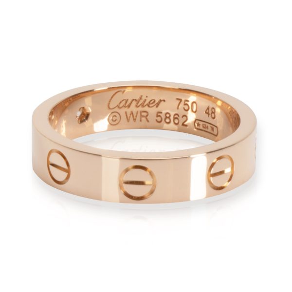 Band Rose Gold Cartier Love Diamond Band in 18K Rose Gold 003 CTW